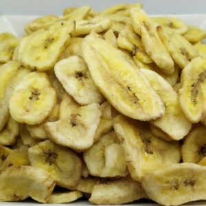 Banana chip deshidratada