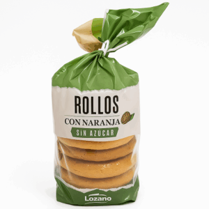 Rollos con naranja sin azucar (caja x 8 ud)